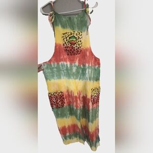 Jah Roots Jumpsuit‎  with Leopard Accents